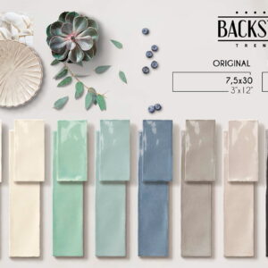 Azulejo pasta blanca MAINZU Serie Original Bulevar 7.5x30 / 7.5x15